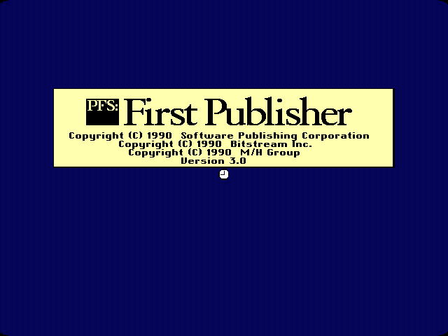 First Publisher 3.0 - Splash